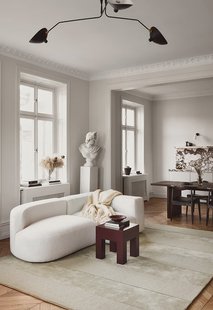 Layered - Vloerkleed Stripe Grande Wool Rug Pistachio - 200x300 cm