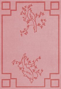 Layered - Vloerkleed Chinoiserie Wool Rug Scarlet Pink -
