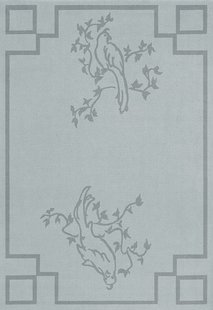 Layered - Vloerkleed Chinoiserie Wool Rug Dove Blue -