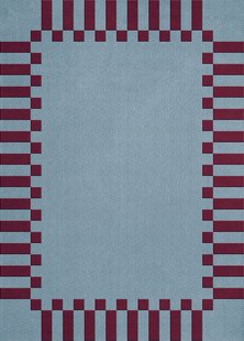 Layered - Vloerkleed Teklan Frame Wool Rug Mullberry Sky -