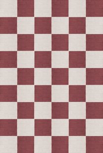 Layered - Vloerkleed Chess Wool Rug Burgundy - 200x300 cm