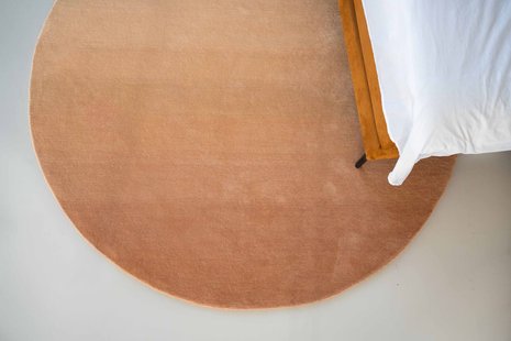 MOMO Rugs Designer Collection - MOMO Rugs Designer Elvire Gradient Dot Amber - 350 rond Vloerkleed