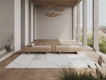 MOMO Rugs - Landscape Fields Naturel 1031 - 170x240 cm Vloerkleed