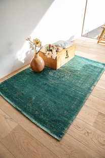 Louis de Poortere - 8258 Fading World Medallion Jade - 200x280 cm Vintage Vloerkleed Louis de Poortere - 8258 Fading World Medallion Jade - 200x280 cm Vintage Vloerkleed