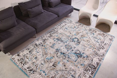 Louis de Poortere - 8708 Antiquarian Golden Horn Beige - 240x340 cm Vintage Vloerkleed