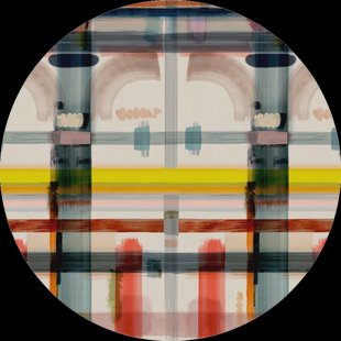 Moooi Carpets - Vloerkleed Corinthian Check - Round Spring Wool -