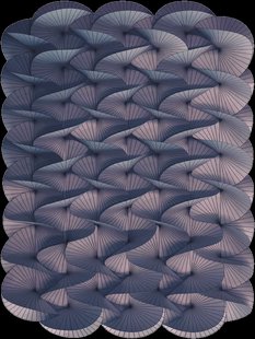 Moooi Carpets - Vloerkleed Serpentine Warm Blue Low Pile -