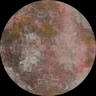 Moooi Carpets - Rond Vloerkleed Erosion Round Rosegold Wool - 350 cm rond