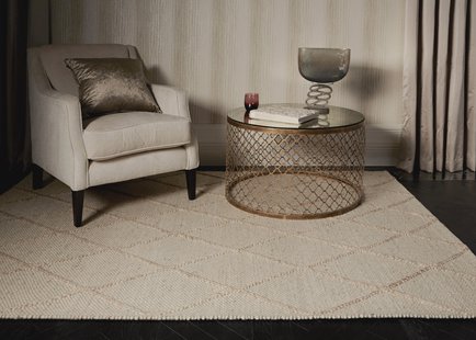 MOMO Rugs - Vloerkleed Katherine Carnaby Coast Diamond Cream Swatch -