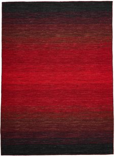 MOMO Rugs - Vloerkleed Panorama Kelim Black Red - 140x200 cm