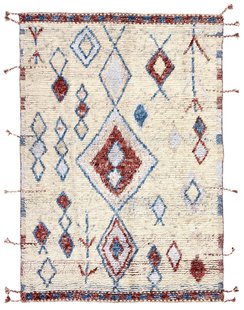 MOMO Rugs - Vloerkleed Tribe Ivory Red -