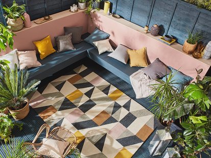 Scion - Nuevo-Blush outdoor 426102 - 250x350 cm Vloerkleed