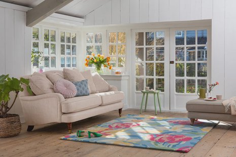 Laura Ashley - Tulips-China Blue 82208 - 250x350 cm Vloerkleed