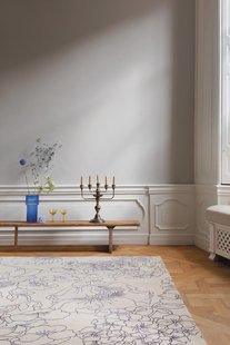 Ted Baker - Linear Floral Blue 162508 - 250x350 cm Vloerkleed