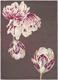 Ted Baker - Tranquility Aubergine 56005 - 150 rond Vloerkleed Ted Baker - Tranquility Aubergine 56005 - 150 rond Vloerkleed