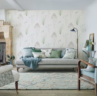 Sanderson - Anthea China Blue 47107 - 170x240 cm Vloerkleed