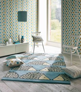 Scion - Spike Marine 26808 - 120x180 cm Vloerkleed