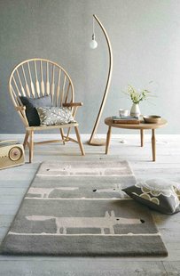 Scion - Mr Fox Silver 25304 - 120x180 cm Vloerkleed