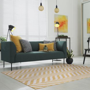 Easy Living - Vloerkleed Muse Yellow Chevron Rug MU08 -