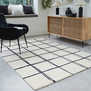 Easy Living - Vloerkleed Albany Grid Monochrome Rug -