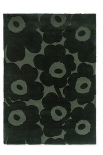Marimekko - Vloerkleed Unikko Dark green 132207 -