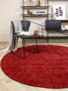 MOMO Rugs - Vloerkleed Panorama Uni Rond Red - 200 rond
