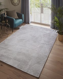 MOMO Rugs - Clarke & Clarke Blaize Silver -