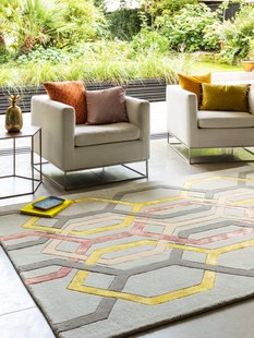 MOMO Rugs - Vloerkleed Matrix MAX67 Hexagon Silver -
