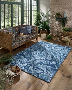 Morris & Co - Sunflower Webb&apos;s Blue outdoor 427907 - 160x230 cm Vloerkleed