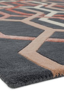 MOMO Rugs - Vloerkleed Matrix MAX66 Hexagon Charcoal -