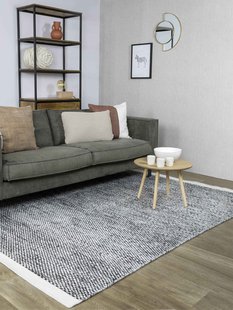 MOMO Rugs - Vaasa Black White - 140x200 cm Vloerkleed