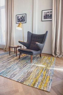 Louis de Poortere - 8873 Sari Blue Yellow Mix - 290x390 cm Vloerkleed