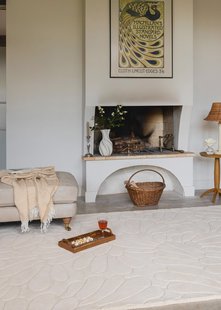 Laura Ashley - Laagpolig Vloerkleed van | Coleby petals Ivory cream -