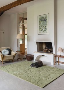 Laura Ashley - Laagpolig Vloerkleed van | Coleby petals Hedgerow green -