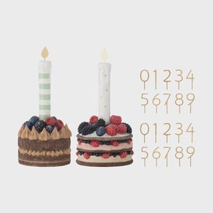 Bloomingville Hooray verjaardagsdecoratie 2-delig Rood