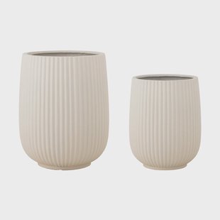 Bloomingville Selva pot 2-delig Wit