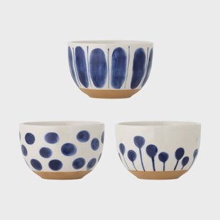 Bloomingville Linora schaal 58 cl 3-delig Blauw