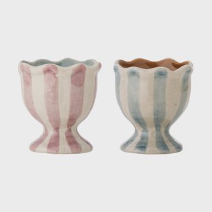 Bloomingville Willa eierdop 2-delig Rose-blue