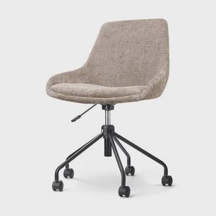 Nolon Nout-Isa Bureaustoel Bruin - Stof - Zwart Onderstel Nolon Nout-Isa Bureaustoel Bruin - Stof - Zwart Onderstel