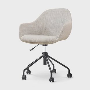 Nolon Nout-Mae Bureaustoel Beige Gemêleerd - Armleuning - Zwart Nolon Nout-Mae Bureaustoel Beige Gemêleerd - Armleuning - Zwart