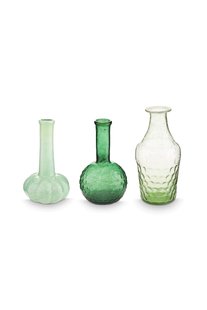 Pip Studio Set/3 Vazen Glas Klein Zachtgroen