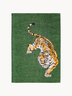 Platgeweven jacquard vloerkleed Tiger