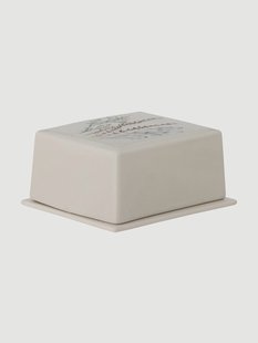 Handgemaakte botervloot Bea met grasmotief