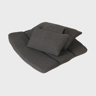 Cane-line Breeze loungestoel kussenset met hoge rug Focus grey