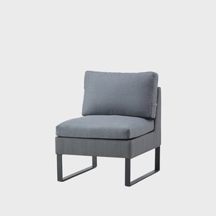Cane-line Flex modulaire bank Grey,, eenvoudig, incl. kussens