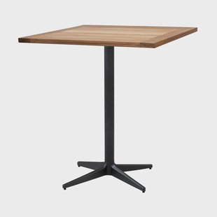 Cane-line Drop tafel teak 72x72 cm Lava grey frame