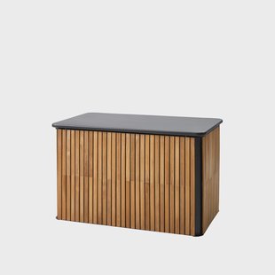 Cane-line Combine opbergbox Teak, lava grey, klein
