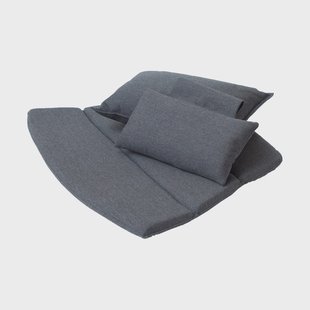 Cane-line Breeze loungestoel kussenset met hoge rug Cane-line Natté black