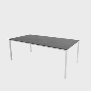 Cane-line Pure eettafel Fossil black-wit 200x100 cm