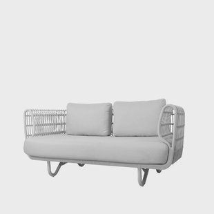 Cane-line Nest bank 2-zits White, Cane-Line Natté white